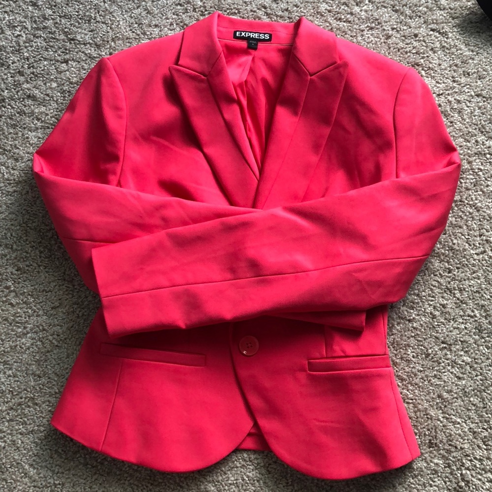 COPY - Express bright pink blazer